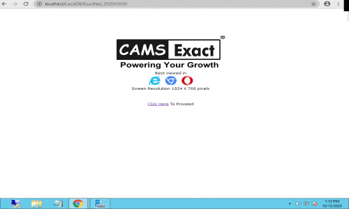 CAMS ERP Screenshot 1
